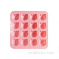 Moldes de mantequilla de silicona moldes de silicona para bebés moldes de silicona de personajes de dibujos animados de panda